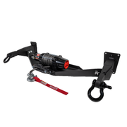 RalliTEK Hidden Winch Mount with Warn VRX 45-S and Black D-Rings