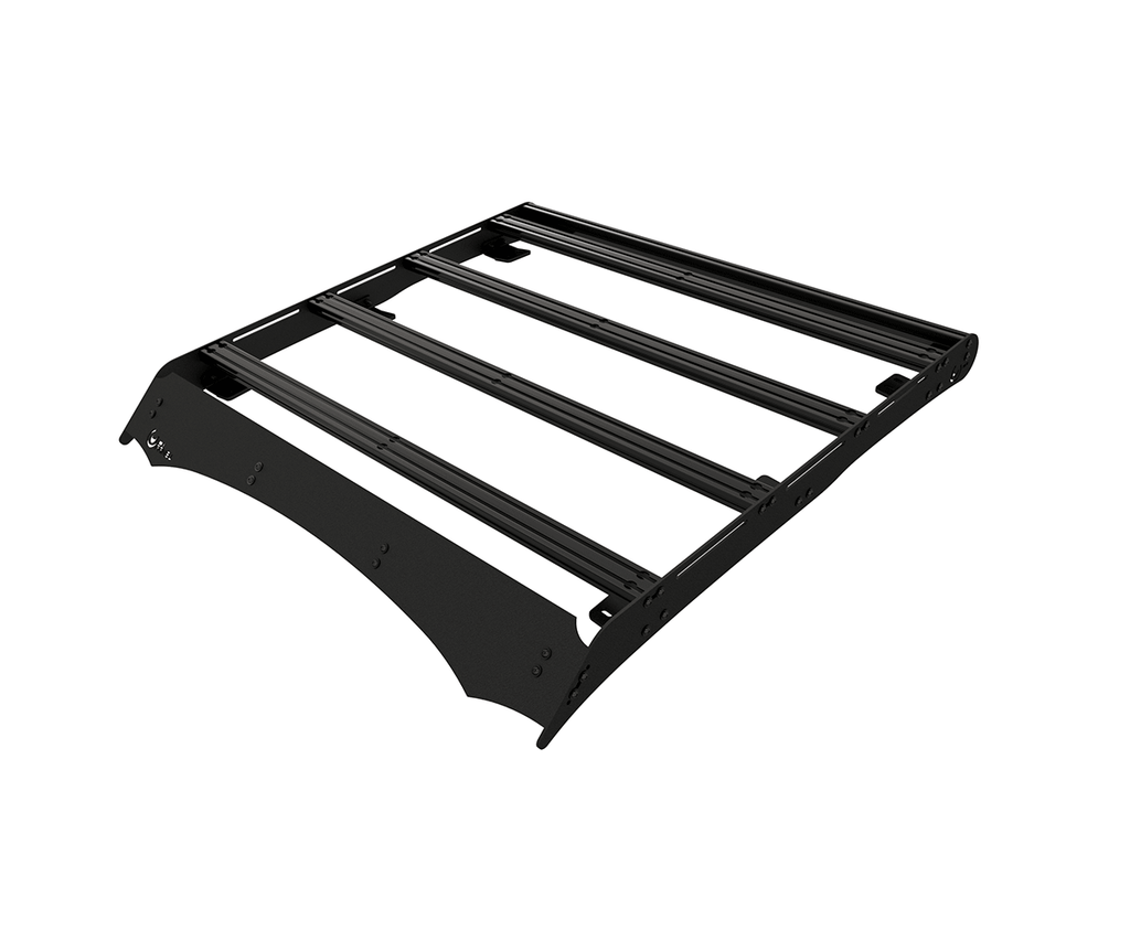 Prinsu Original Tacoma XtraCab rack render showing full platform crossbar layout wind deflector design