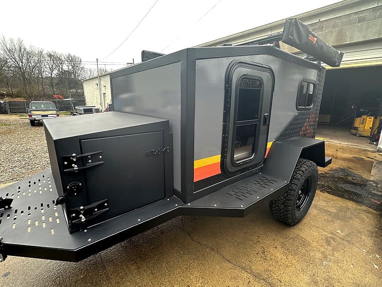 Rustic Mountain Overland Yakka 60 Mini Camper Trailer front view