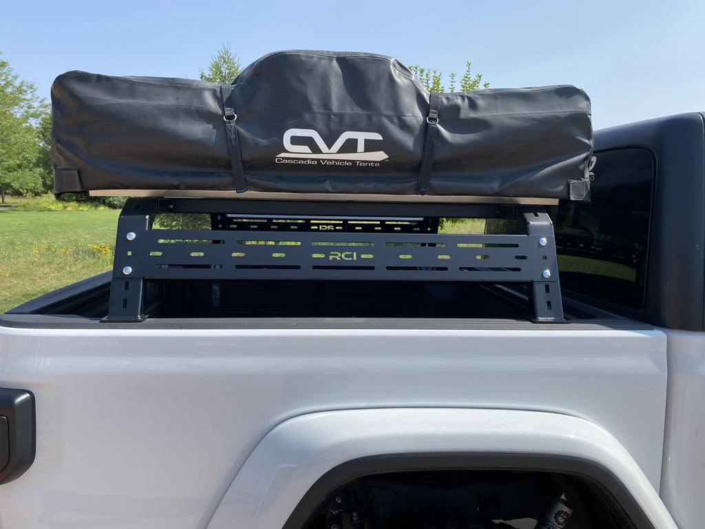 12" Sport Bed Rack With a Roof Top Tent