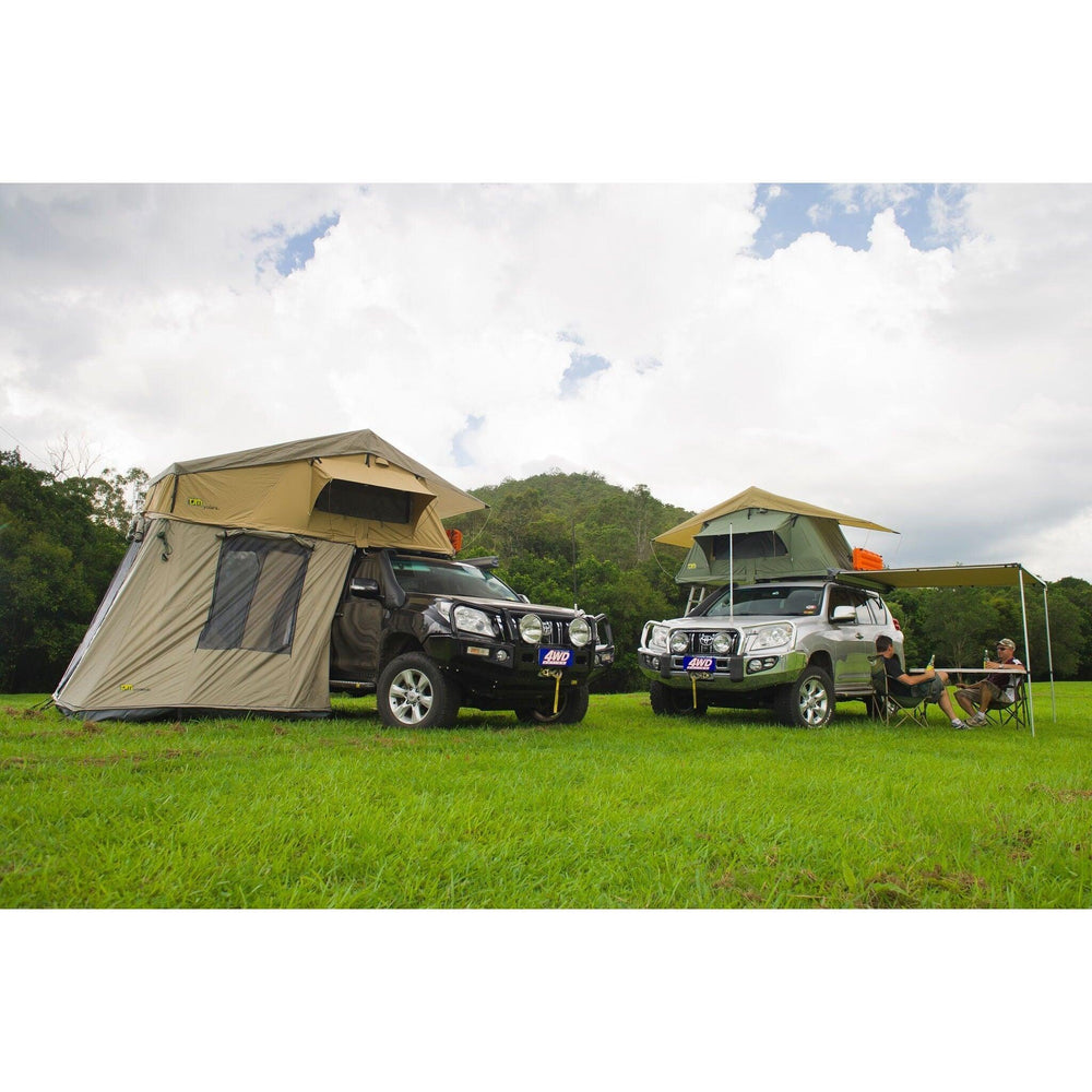 Yulara Roof Top Tent and Boulia Roof Top Tent with annexe - TJM