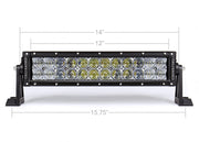 Cali Raised LED 14" Dual Row 5D Optic Osram LED Bar