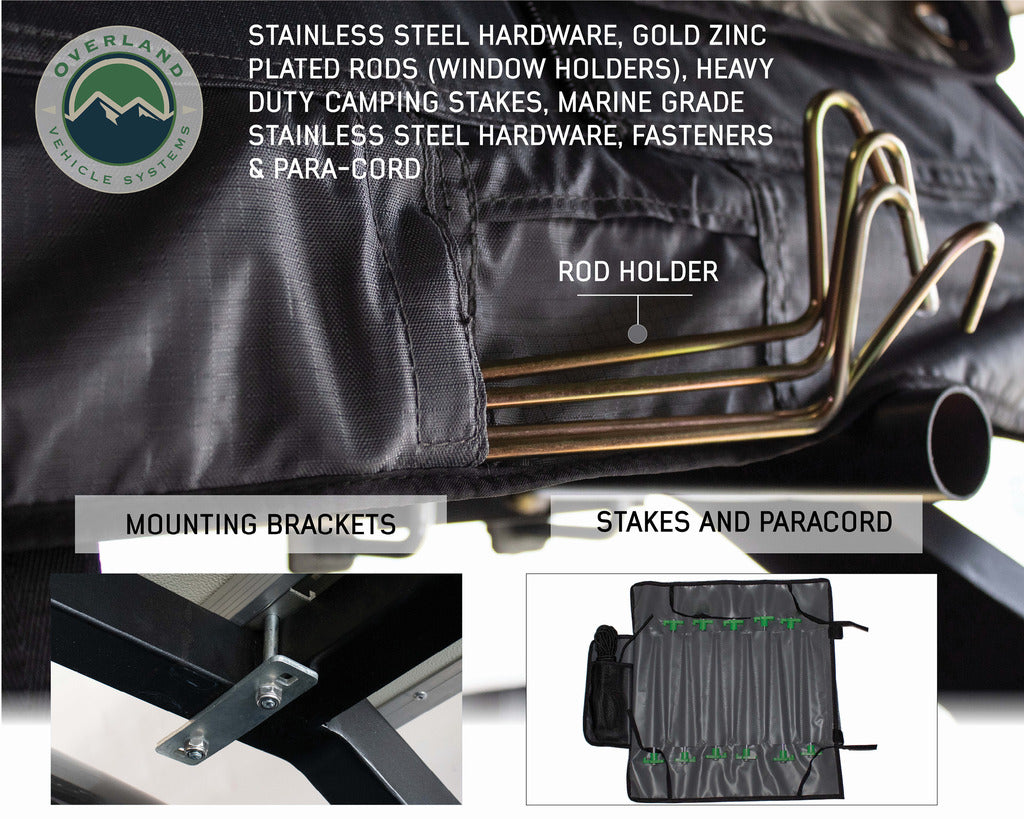 Hardware Inclusion and Materials Used for 2Person RTT Nomadic Tent by OVS