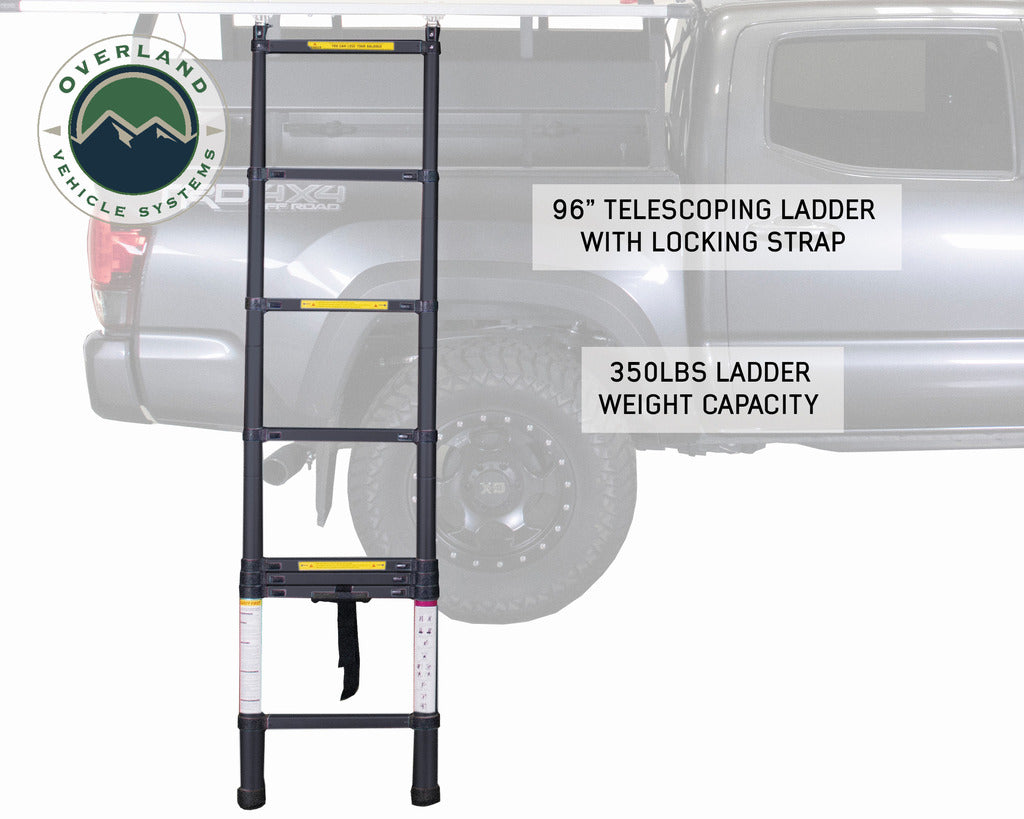Telescoping Ladder included by OVS Nomadic 2 person Rooftent