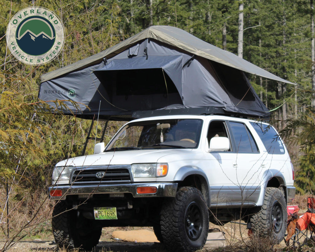 brothers camp roof tent Overland Vehicle Systems Nomadic 2 Extended Roof Top Tent