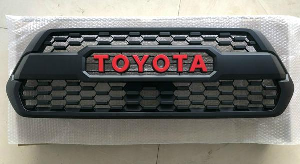Front Grill W/ Garnish Sensor Cover For Tacoma TRD Pro 2016-2021