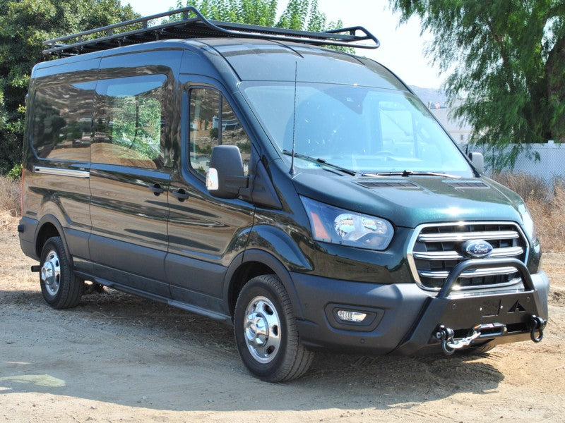 Aluminess Transit Baja Bar Bumper Side View For Ford Transit 2020+
