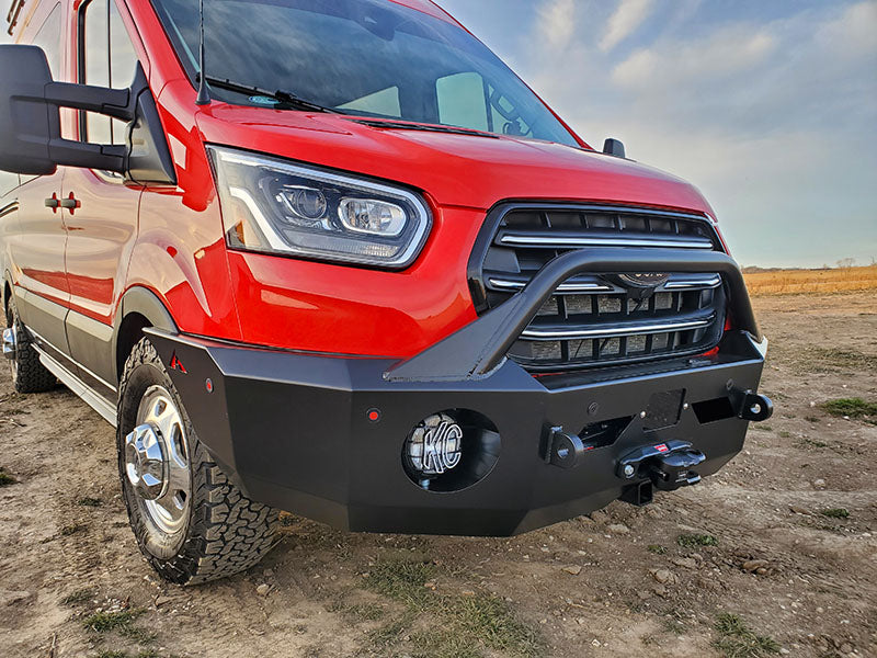 Transit Front Winch Bumper With Bull Bar For Ford Transit