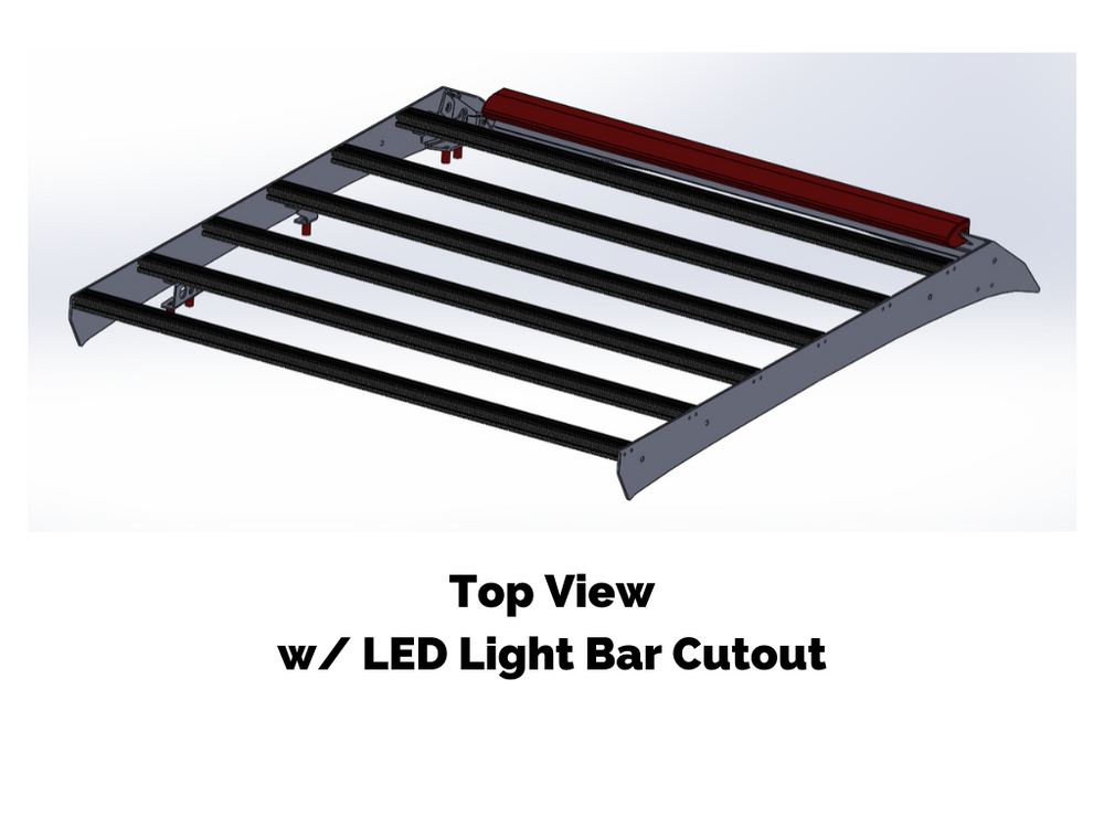 Cali Raised LED Economy Roof Rack For Toyota Tacoma 2005-2020
