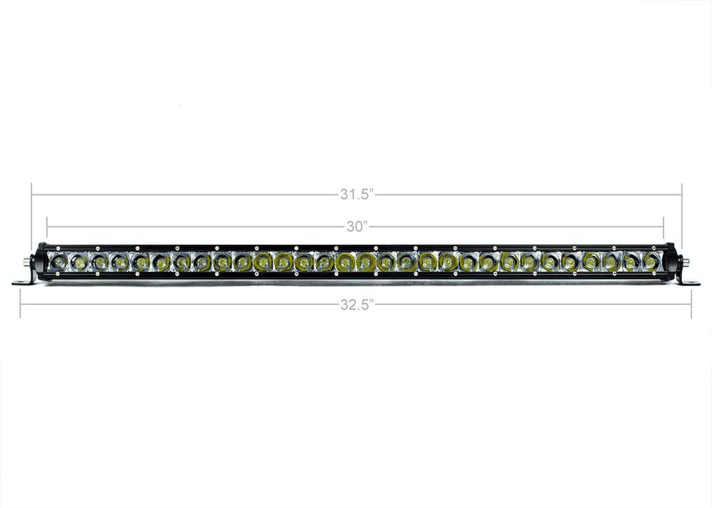 Cali Raised LED 32" Slim Single Row LED Bar (Amber Color)