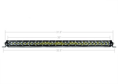 Cali Raised LED 32" Slim Single Row LED Bar (Amber Color)