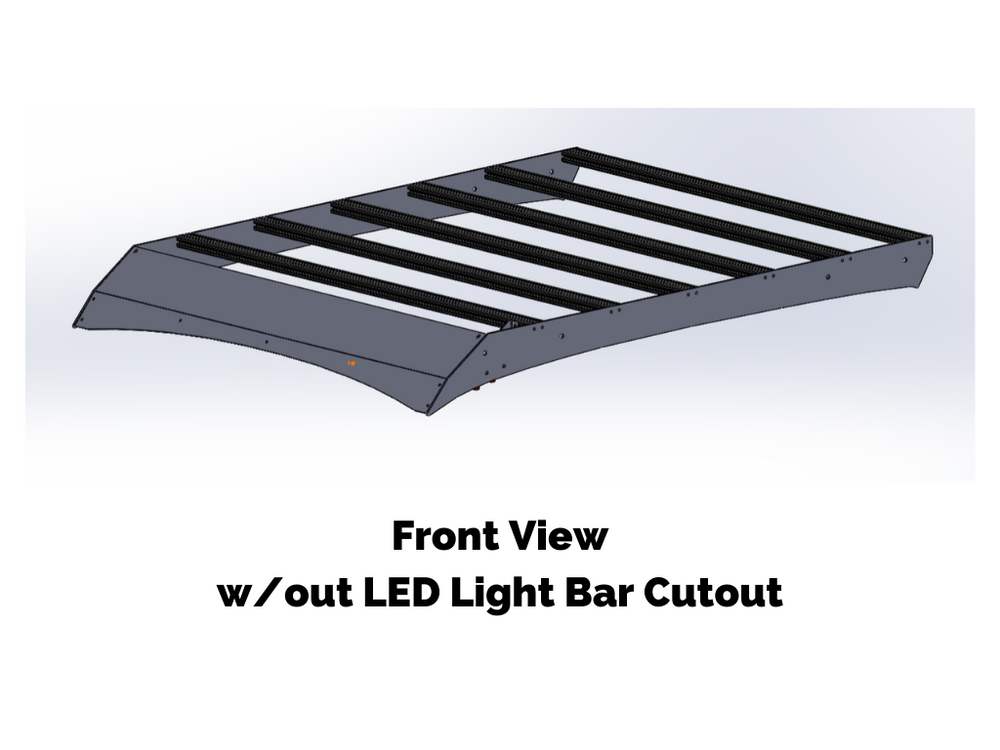 Cali Raised LED Economy Roof Rack For Toyota Tacoma 2005-2020