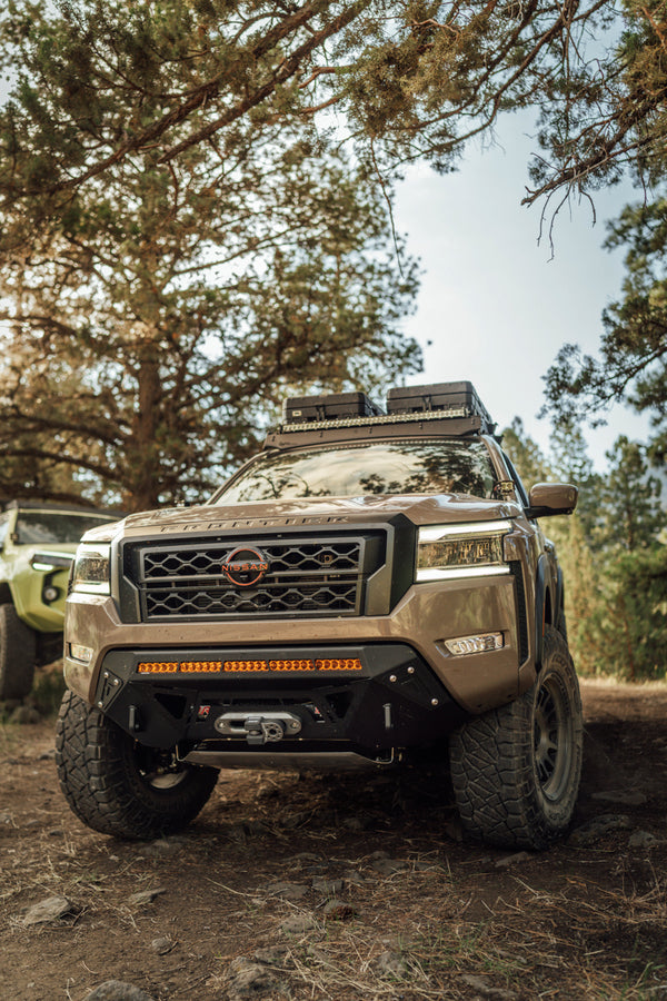 CBI front bumper mounted on a nissan frontier 