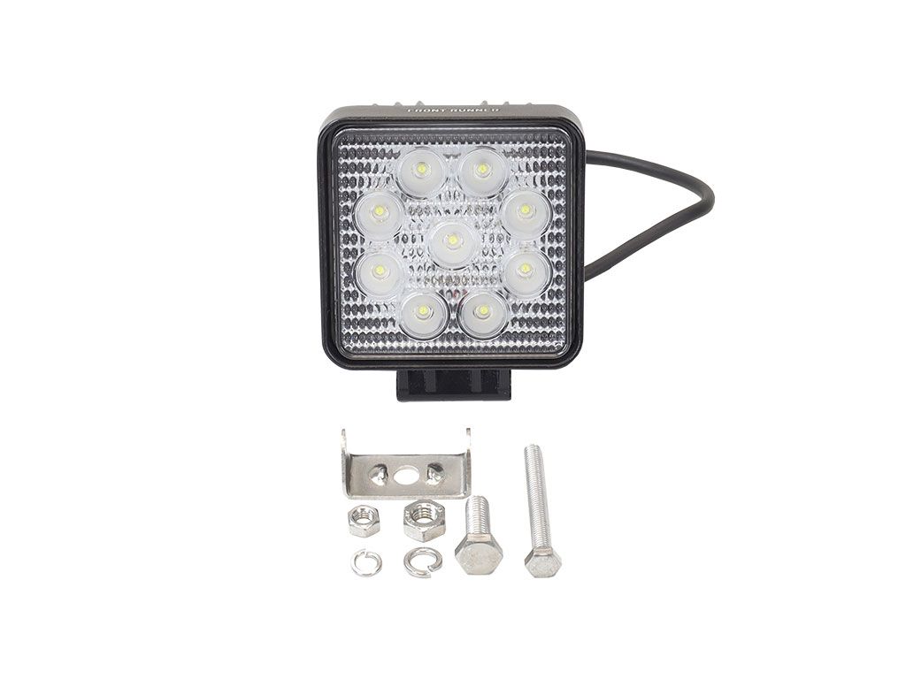 All included hardware for 4" LED Square Light