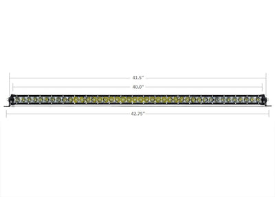 Cali Raised LED 42" Slim Single Row LED Bar (Amber Color)