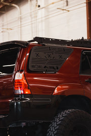 Back View of the Toyota 4Runner with a Sherpa Window Panel