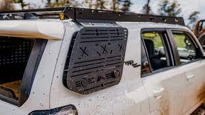 Toyota 4Runner from the Back Side With a Mounted Window Panel