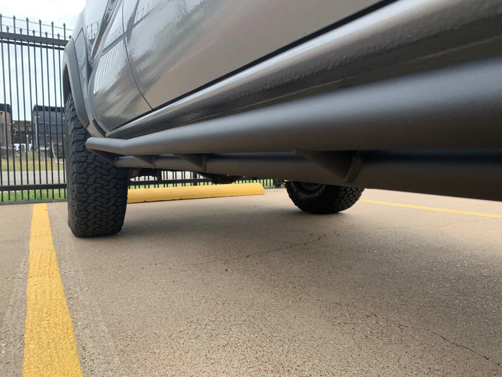 Cali Raised LED 25 Degree Rock Sliders For Toyota Tacoma 2005-2020