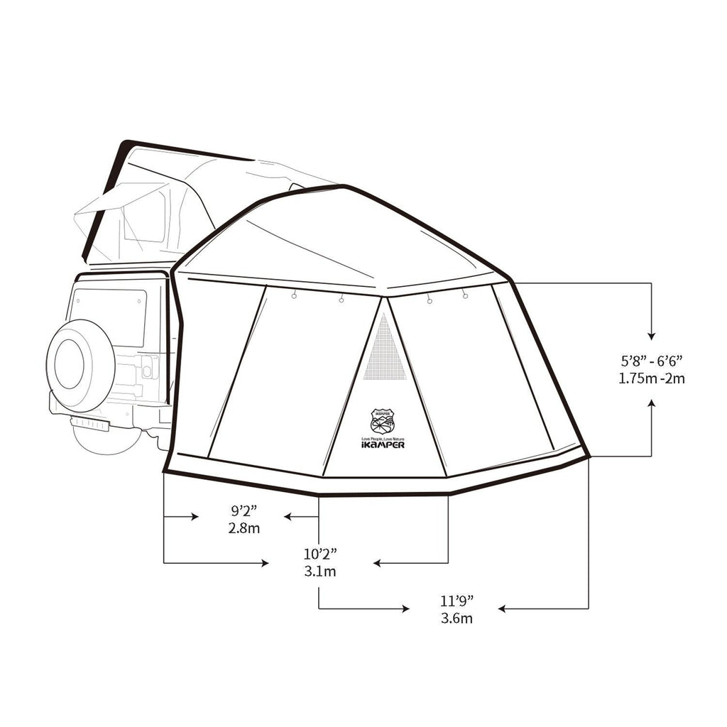 Annex for Skycamp Roof Top Tent - iKamper – Off Road Tents