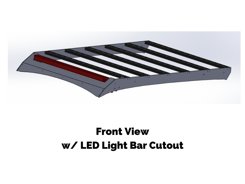 Cali Raised LED Economy Roof Rack For Toyota Tacoma 2005-2020