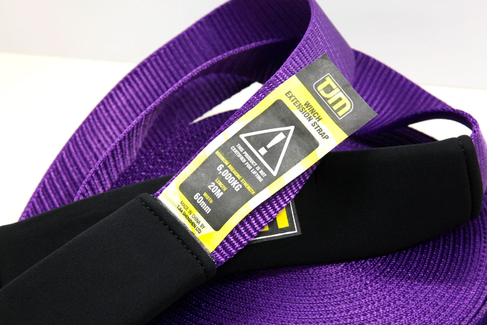 20 meter long winch extension strap by tjm