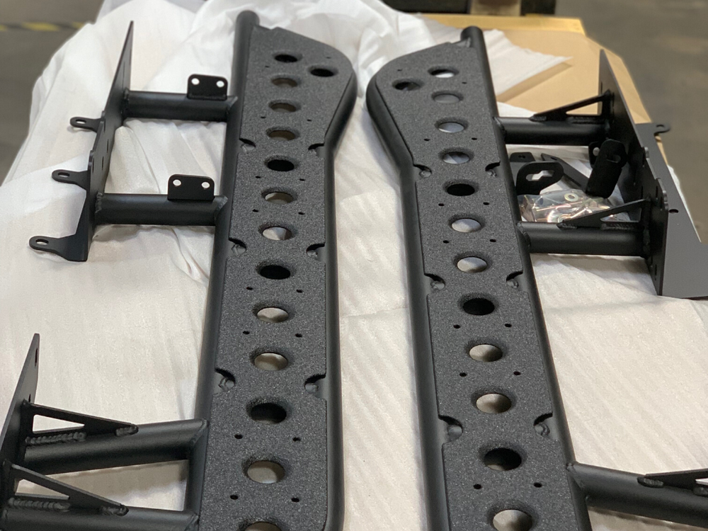 Cali Raised LED Rock Sliders For Toyota 4Runner 2014-2020