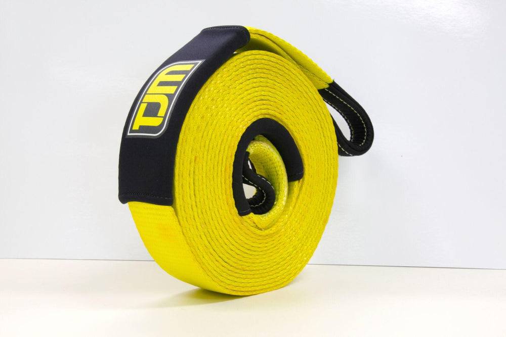 Snatch Strap 8000Kg (17,600 Lbs) - Yellow 2.5" x 30" - by TJM