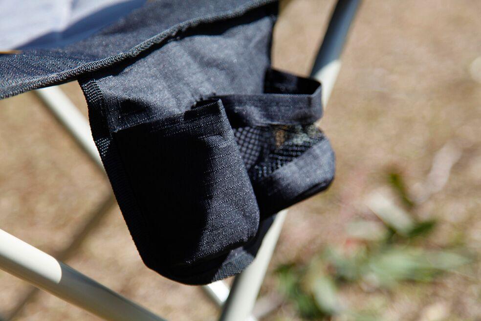 side pocket of the tjm camping chair