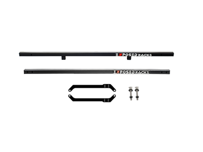 Exposed Racks 9606 Black Soft Top Roof Rack for Jeep Wrangler JK