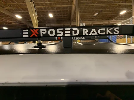 Exposed Racks 9608 Black No Drill Hard Top Roof Rack For Jeep Wrangler JKU