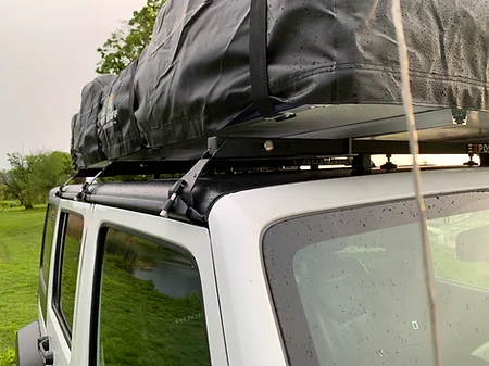 Jeep jk roof clearance rack for tent