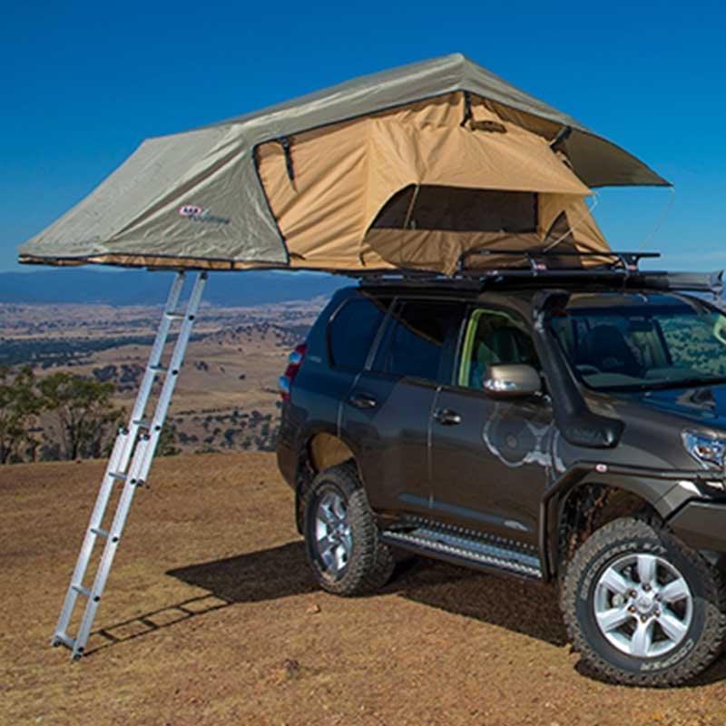ARB Series III Simpson Roof Top Tent on top of Toyota Prado