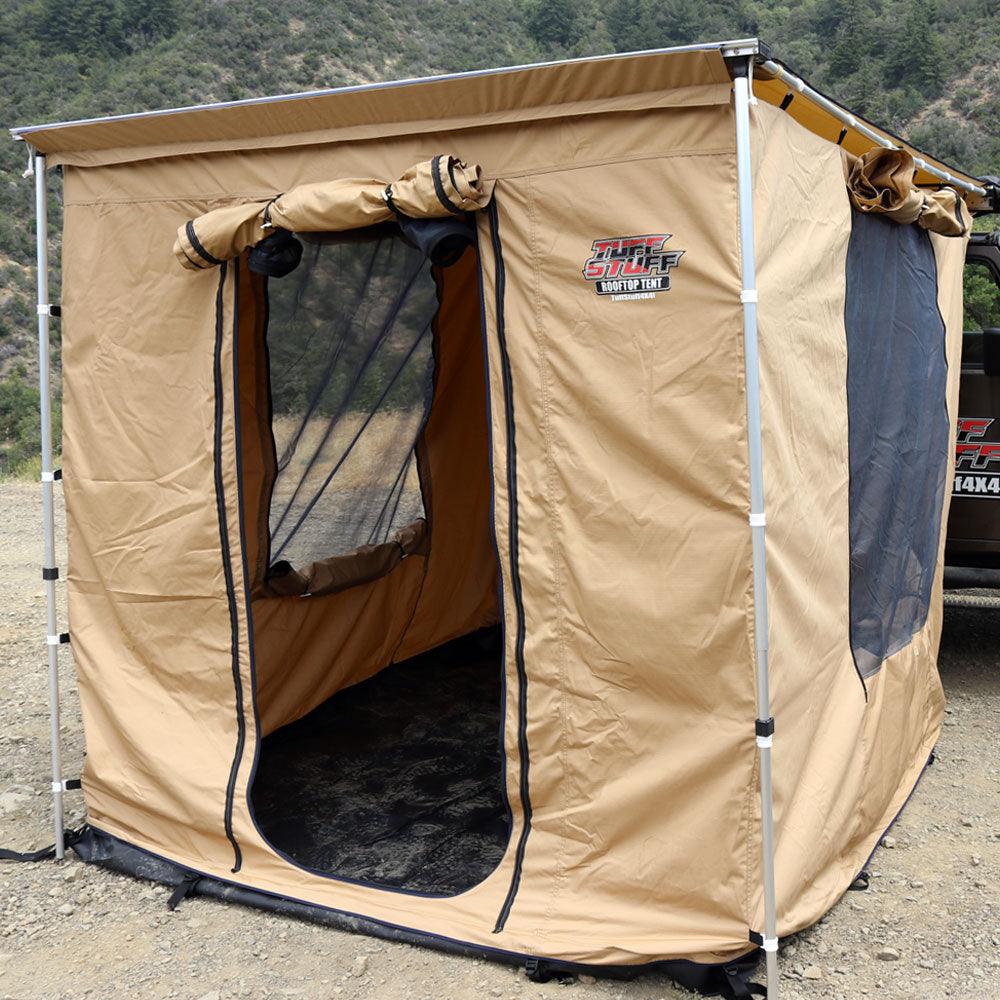 Awning Camp Shelter Room With PVC Floor - For 6.5′ x 8′ Awning - by Tuff Stuff