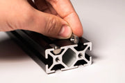 Each crossbar has a profile of 1"x2".