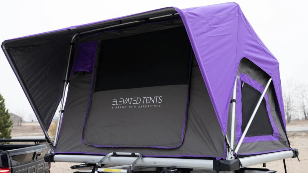 tents elevated GoFSR Adventure Series - Manual Elevated - Rooftop Tent Pink