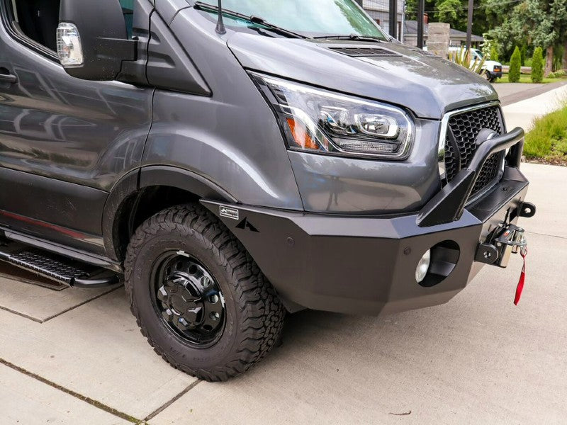 Aluminess Transit Front Winch Bumper Side View