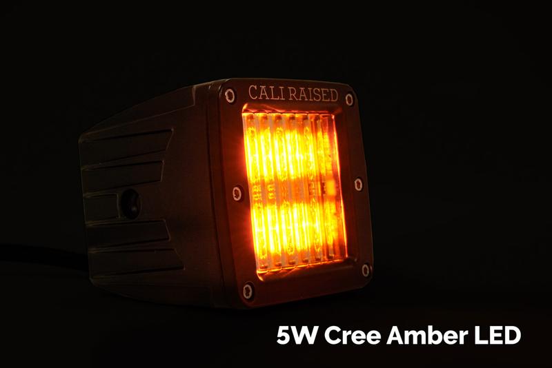 Cali Raised LED 18W Amber 3 X 2 LED Pod