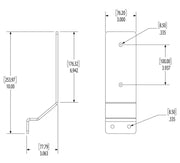 Leitner Designs Mounting Kit For Rhino Rack Batwing Awning
