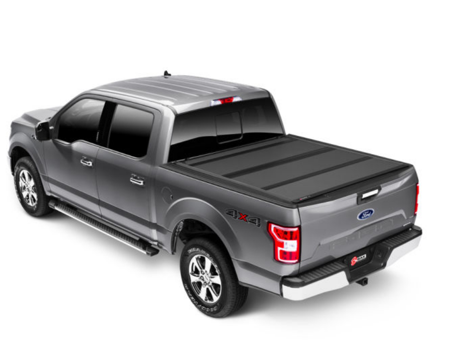 Fully Closed Left View Of BAKFlip MX4 Truck Bed Cover For Ford F150 2021