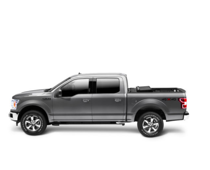 Partially Open Left View Of BAKFlip MX4 Truck Bed Cover For Ford F150 2021