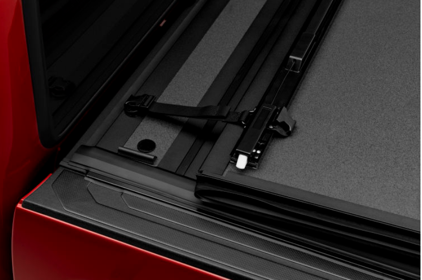Strap Of BAKFlip MX4 Truck Bed Cover With Deck Rail System For Toyota Tacoma 2005-2015