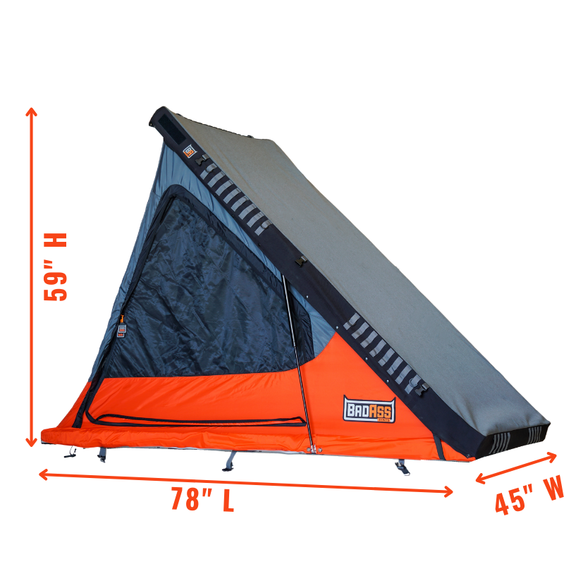 BadAss Tents Packout Molle Rooftop Tent Dimension