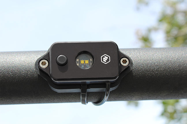 Baja Designs LED Dome light with switch and mounted. 