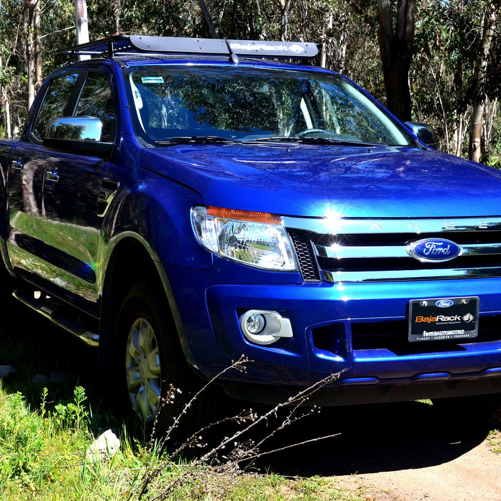 Utility (Flat) Rack For Ford Ranger W/ Spy Light System Left View