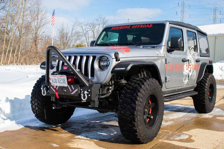 Fishbone Barracuda Stinger Bar with Modular Bumper Base on Jeep Wrangler and Jeep Gladiator
