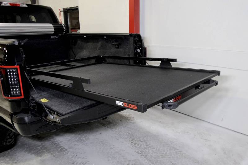 Black Left View Bedslide 1500 Contractor For Ford F150