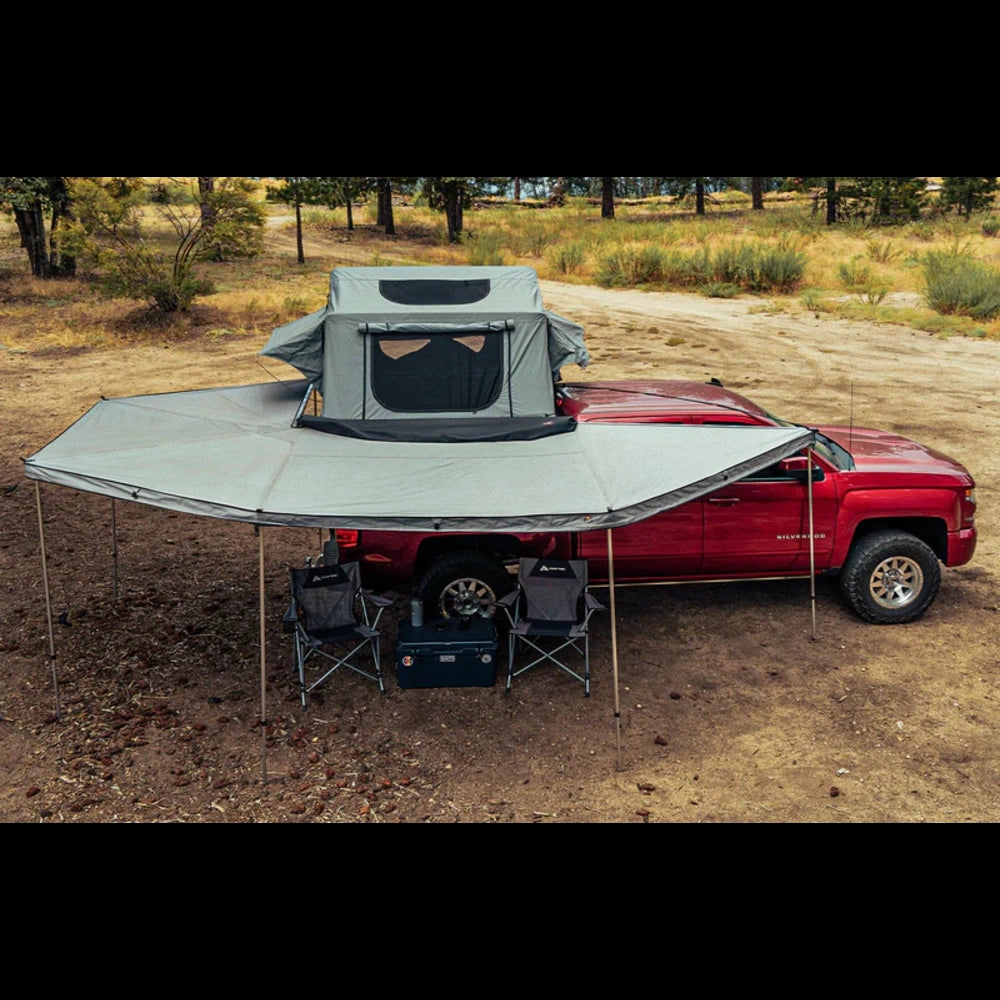 The Sky Ridge 3-Person Tent Fully Opened with annex