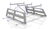 Installation Guide and Parts for CBI Offroad Fab Cab Height Bed Rack for Ford F150 2004 to 2021 Model