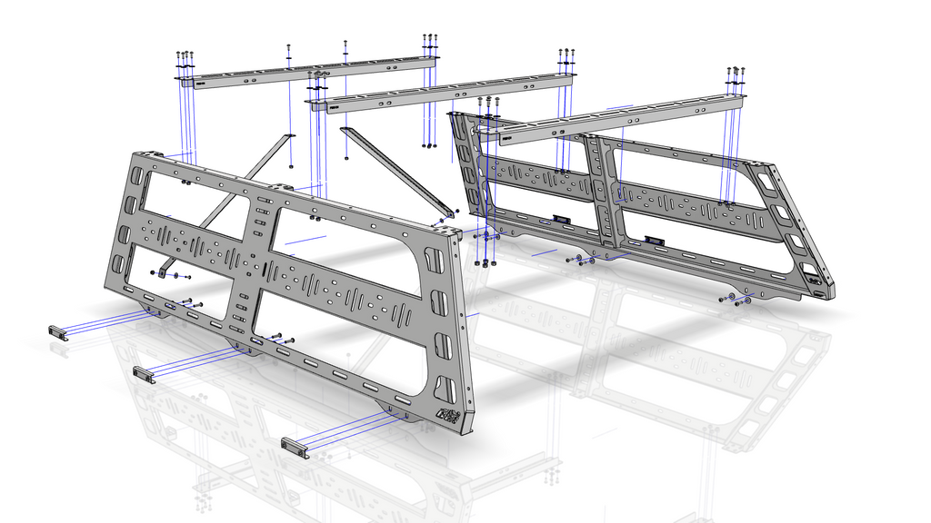 CBI Offroad Cab Height Bed Rack Ford F150 6.5' Bed 2004-2021 – Off Road ...