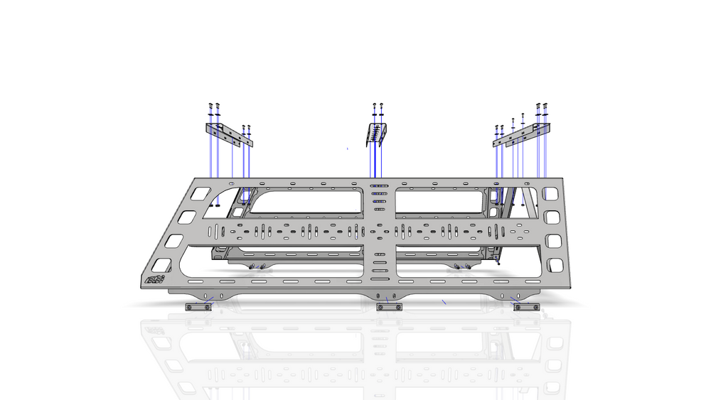 Side View for Installation Guide for CBI Offroad Fab Cab Height Rack for Ford F150 2004 to 2021 Model